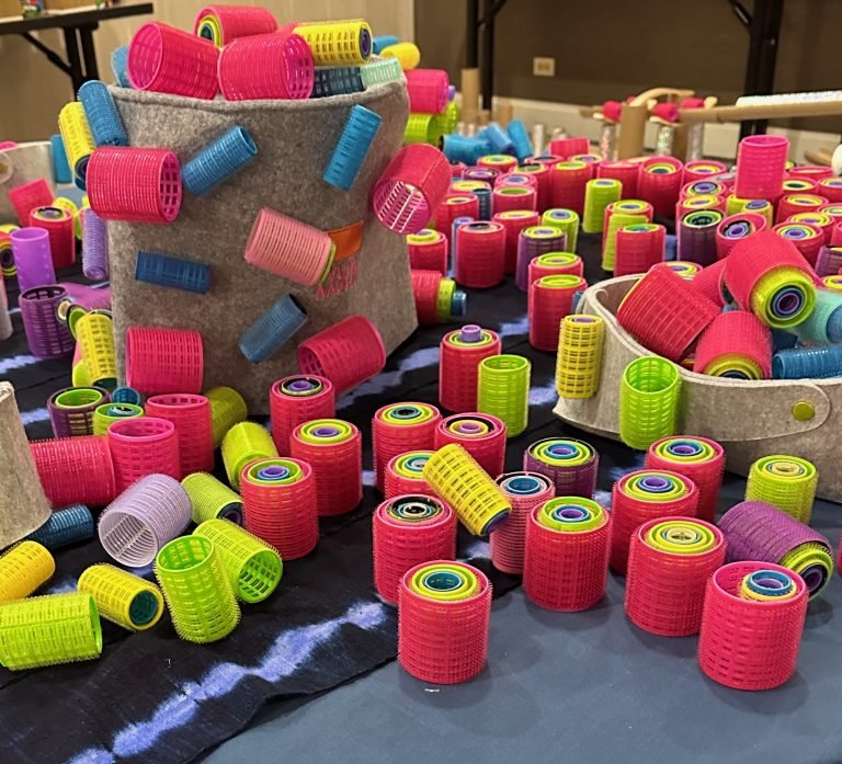 Velcro rollers exemplifying the concept of Loose Parts, encouraging creativity and critical thinking in young minds based on the Loose Parts theory