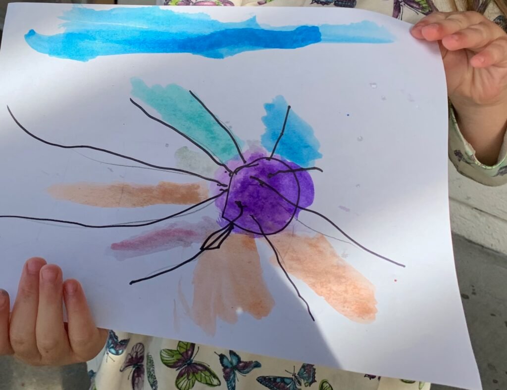 The revisiting journeys framework follow children as they explore spinners and mandalas. It begins with simple marks